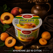 Йогурт персик-абрикос 4% 200г
