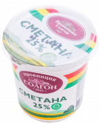 Сметана 25% 400г.