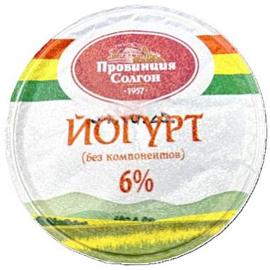 Йогурт без компонентов 6% 200г.
