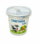 Сметана Искра 15% 350г.