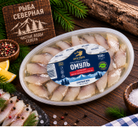 Рыба Омуль слабосоленый филе кусочки в масле 550г